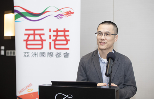 湖北省香港商會秘書長、香港貿易發展局華中代表梁君豪致辭