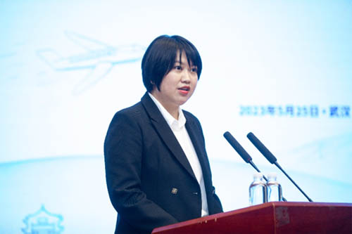 香港贸发局华中代表，湖北省香港商会常务副会长兼秘书长吴潇潇致辞