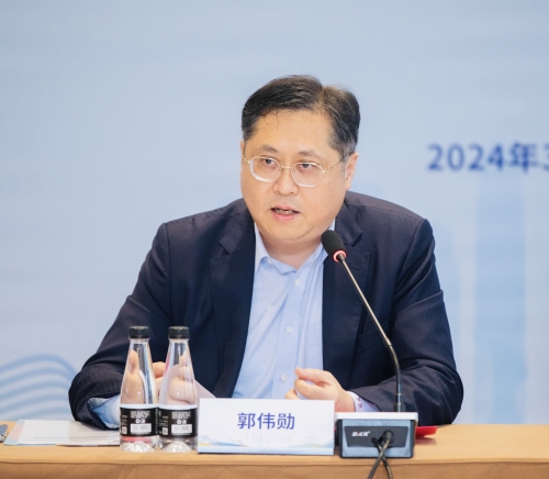 照片一： 駐武漢辦主任郭偉勳致辭