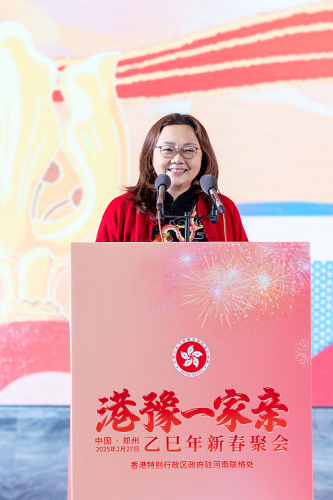 駐武漢辦主任蔡敏君在晚宴上致辭