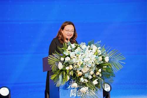 驻武汉办主任蔡敏君为活动致辞